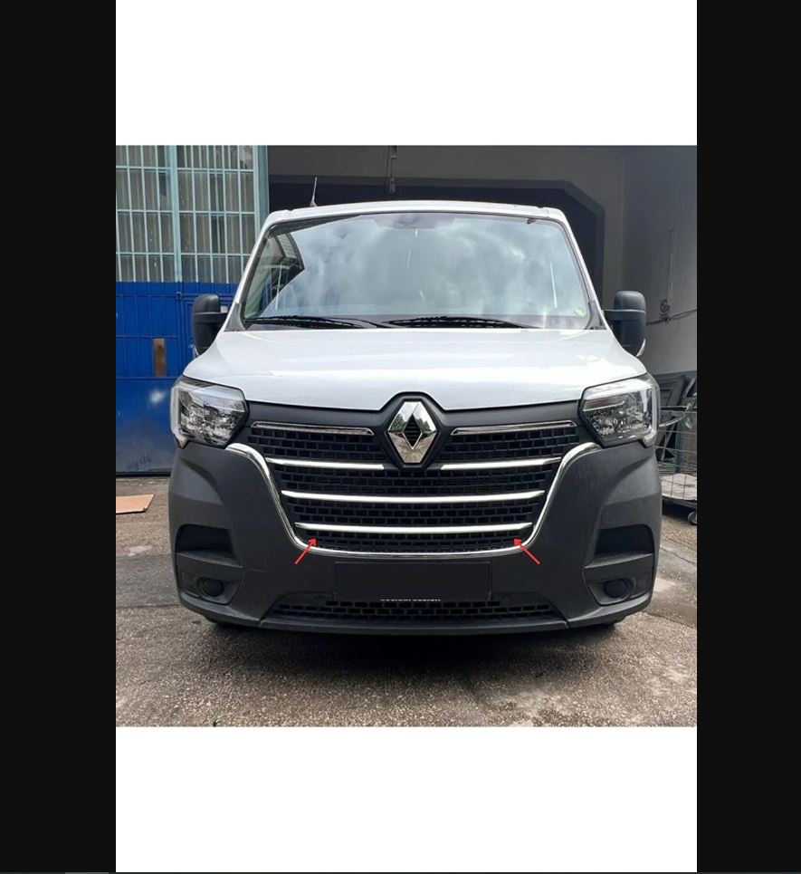 
                  
                    Renault Master Chrome Front Grille Set (4 Pieces) – Stainless Steel Upgrade 2019-2025
                  
                