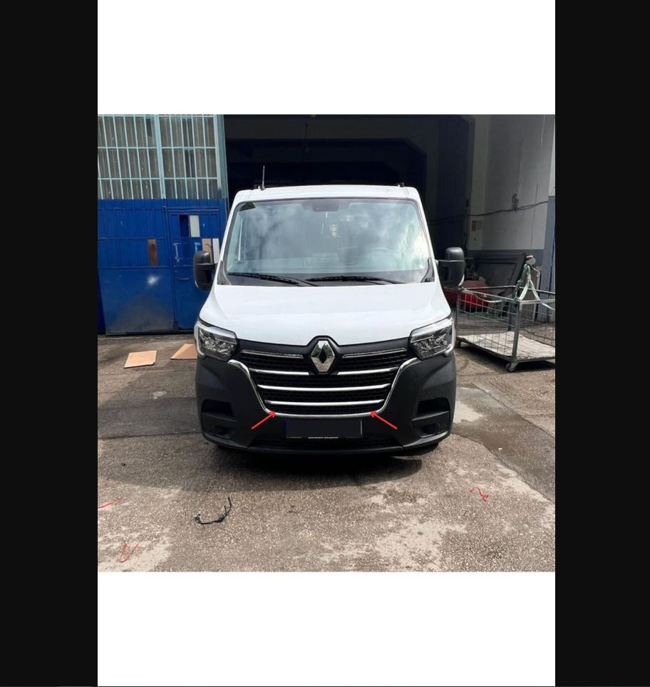 Renault Master Chrome Front Grille Set (4 Pieces) – Stainless Steel Upgrade 2019-2025