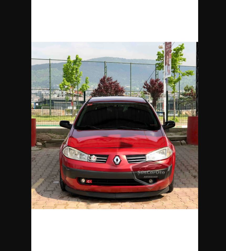 For Renault Megane 2 (2003-2008) H Lip Flexible Front Lip – 2 Pieces Under Bumper