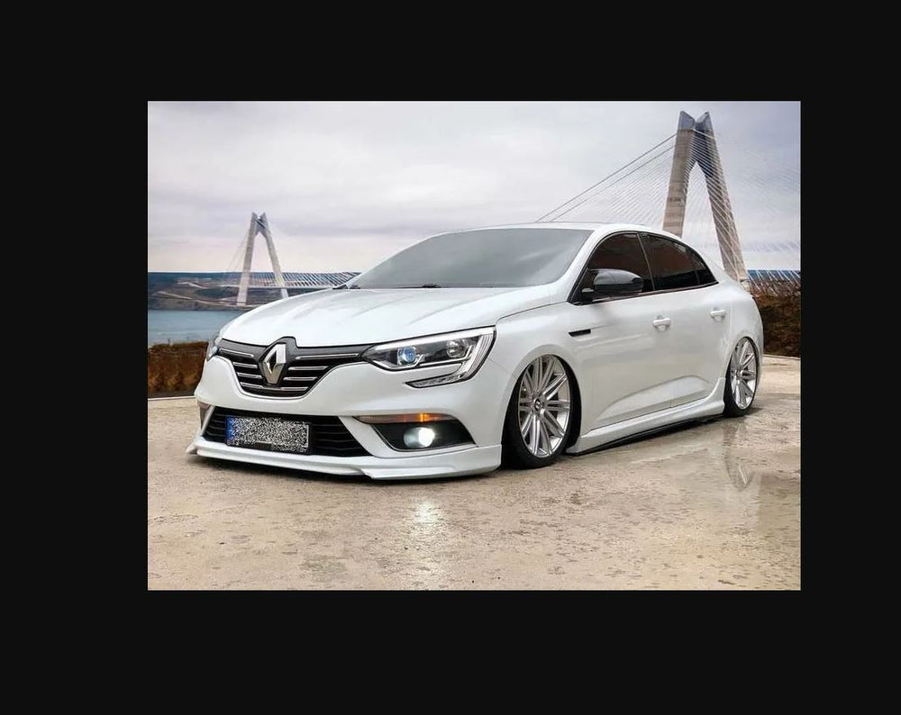 For Renault Megane 4 (2016-2020) ABT Style Front Bumper Lip Unpainted unprimed – Sporty Front Lip Spoiler