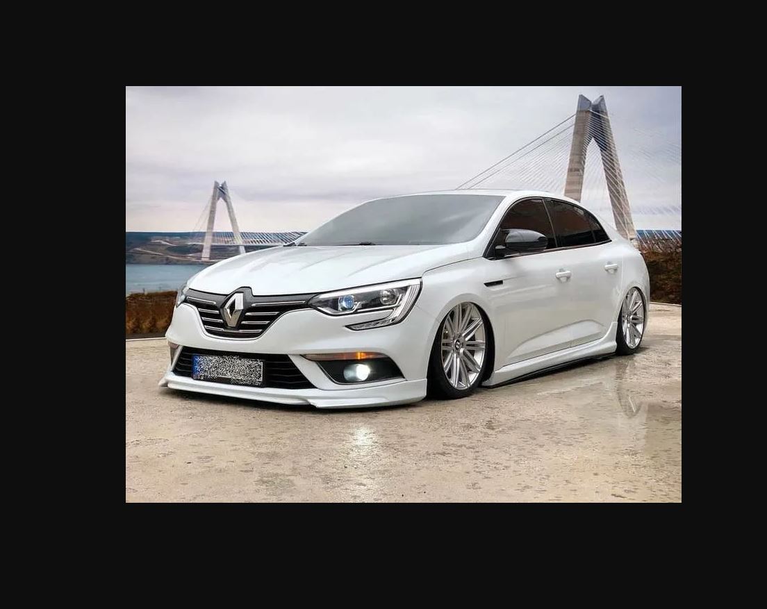 For Renault Megane 4 (2016-2020) ABT Style Front Bumper Lip Unpainted unprimed – Sporty Front Lip Spoiler