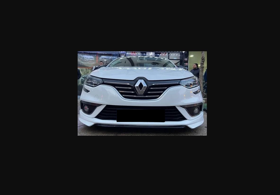 For Renault Megane 4 (2016-2020) ABT Style Front Bumper Lip Unpainted unprimed – Sporty Front Lip Spoiler