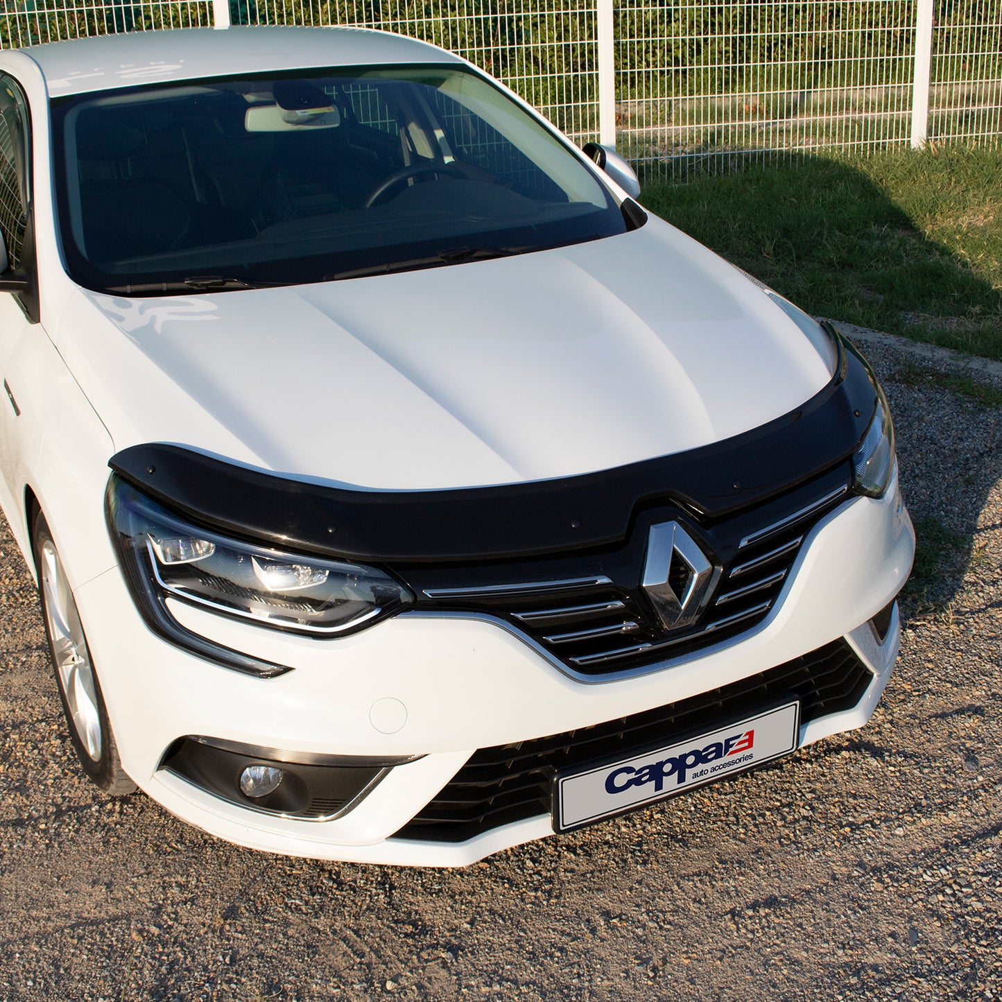 Front Hood Deflector for Renault Megane 4 (2016–2023) – Bug Shield Spoiler Guard for Bonnet Protection
