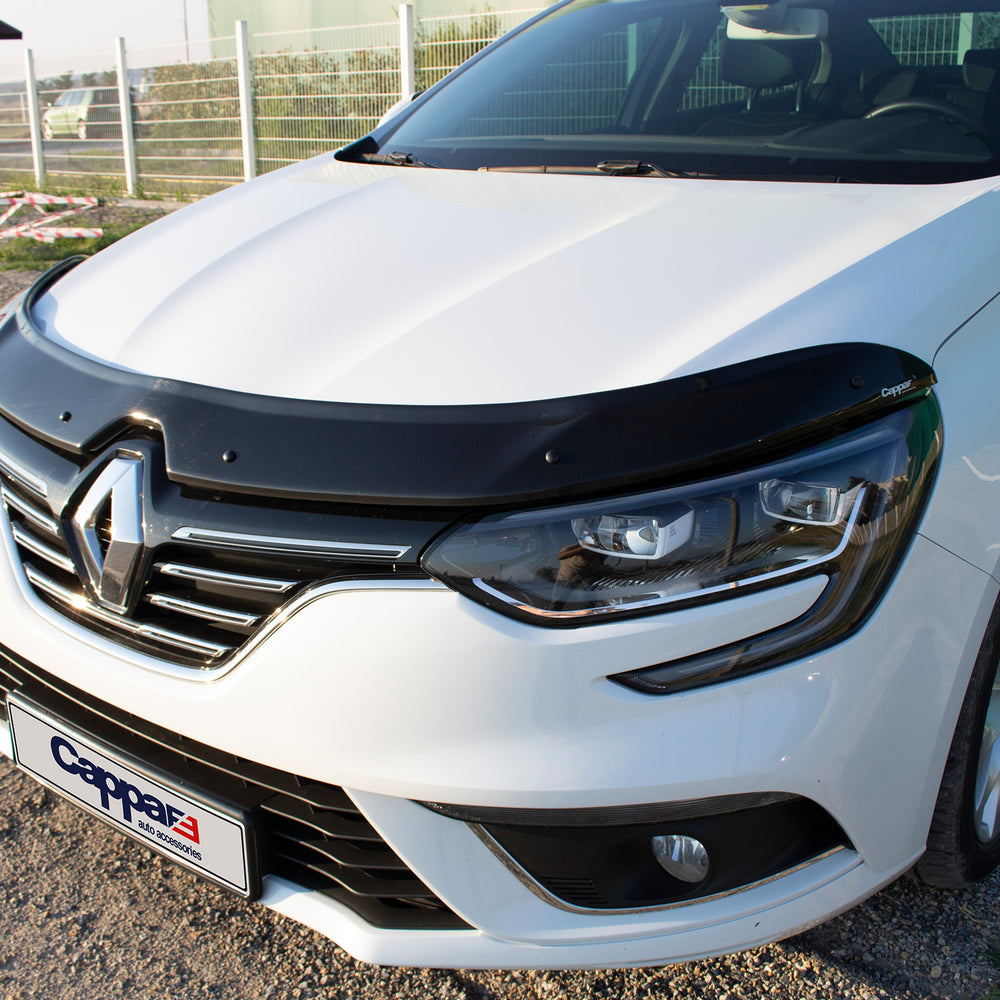 Front Hood Deflector for Renault Megane 4 (2016–2023) – Bug Shield Spoiler Guard for Bonnet Protection