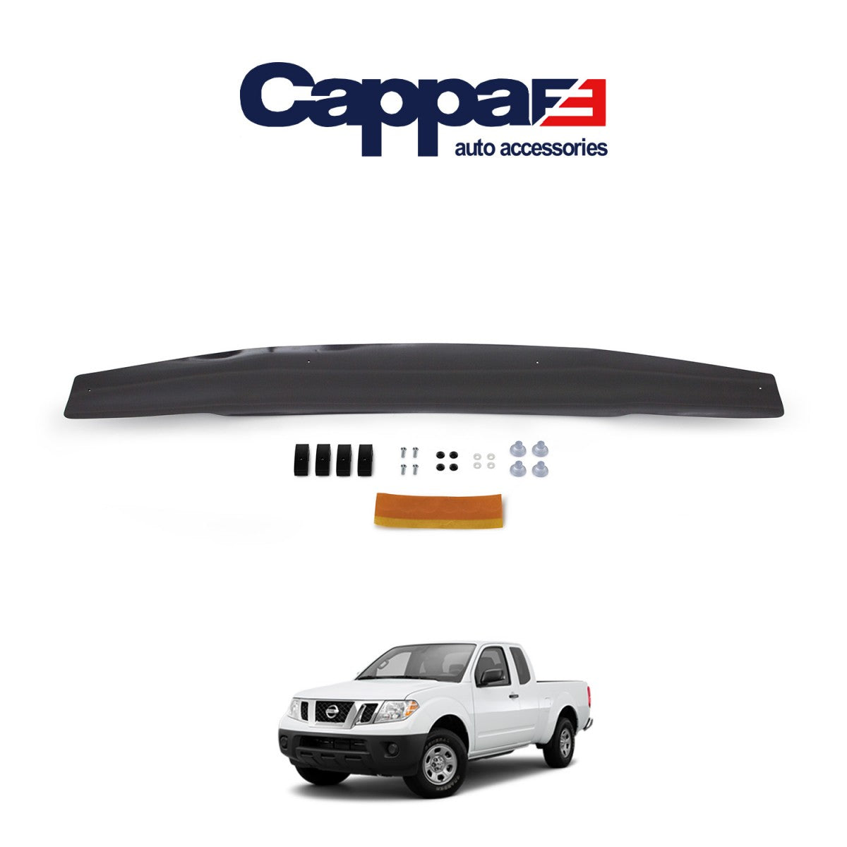 For Nissan Navara Front Hood Protection Spoiler (2006–2015) – Bug Shield & Hood Deflector Guard