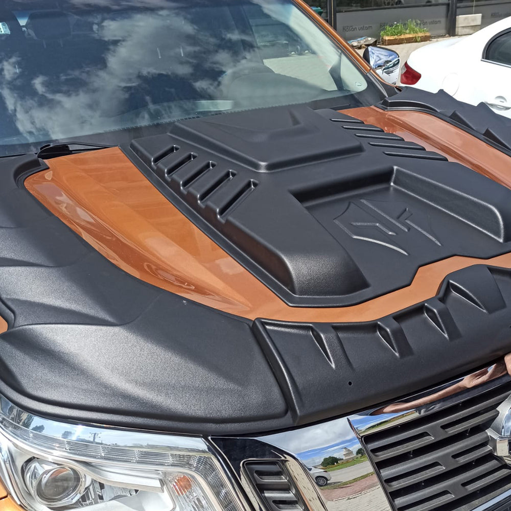 
                  
                    For Nissan Navara Bonnet Guard Embossed Hood Scoop (2016–2021) – Stylish Hood Protector & Air Scoop
                  
                