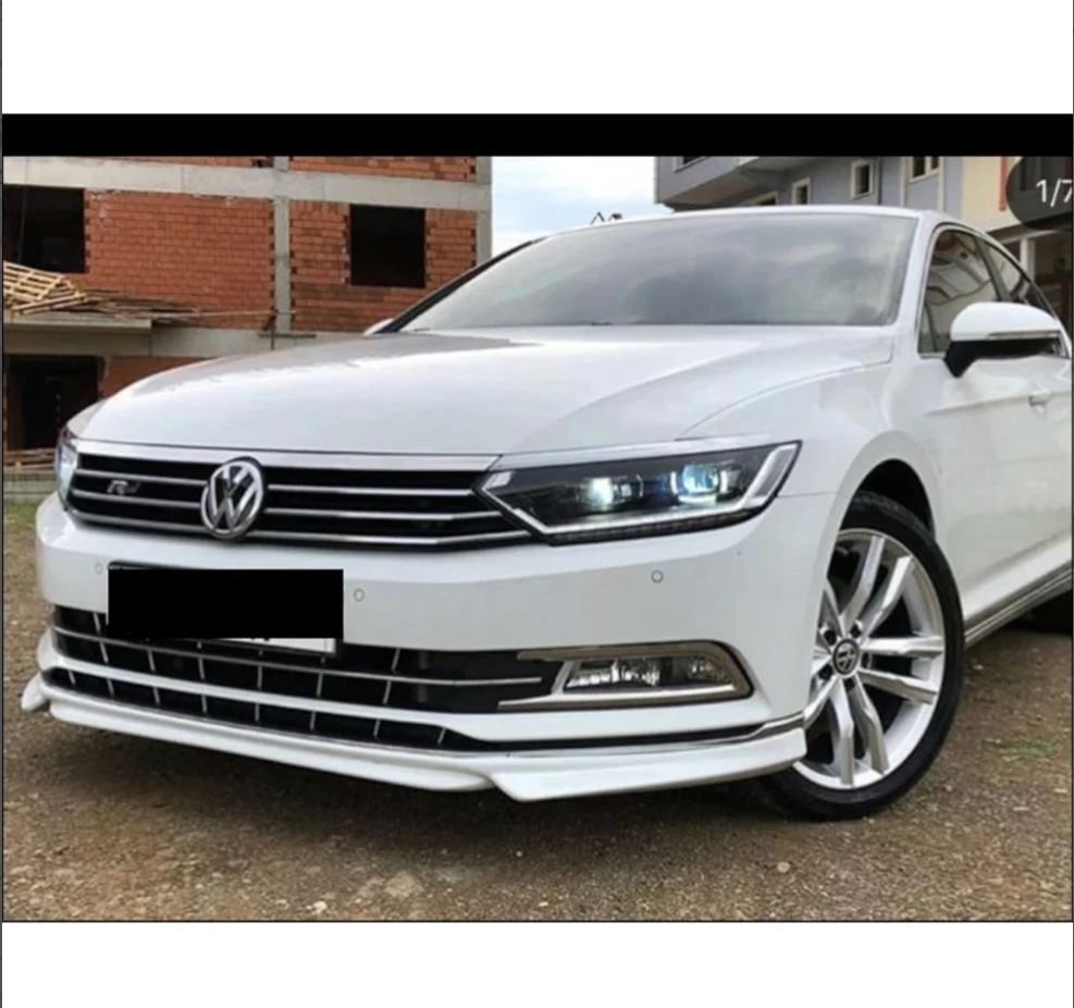 
                  
                    Front Lip Splitter for VW Volkswagen Passat B8 (2015–2019) – ABS Plastic Bumper Extension Spoiler | Unpainted & Unprimed
                  
                