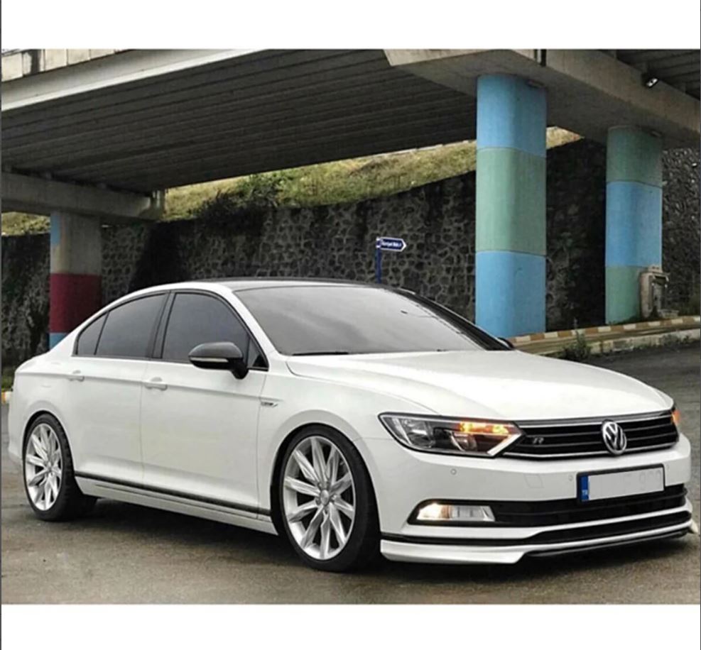 
                  
                    Front Lip Splitter for VW Volkswagen Passat B8 (2015–2019) – ABS Plastic Bumper Extension Spoiler | Unpainted & Unprimed
                  
                