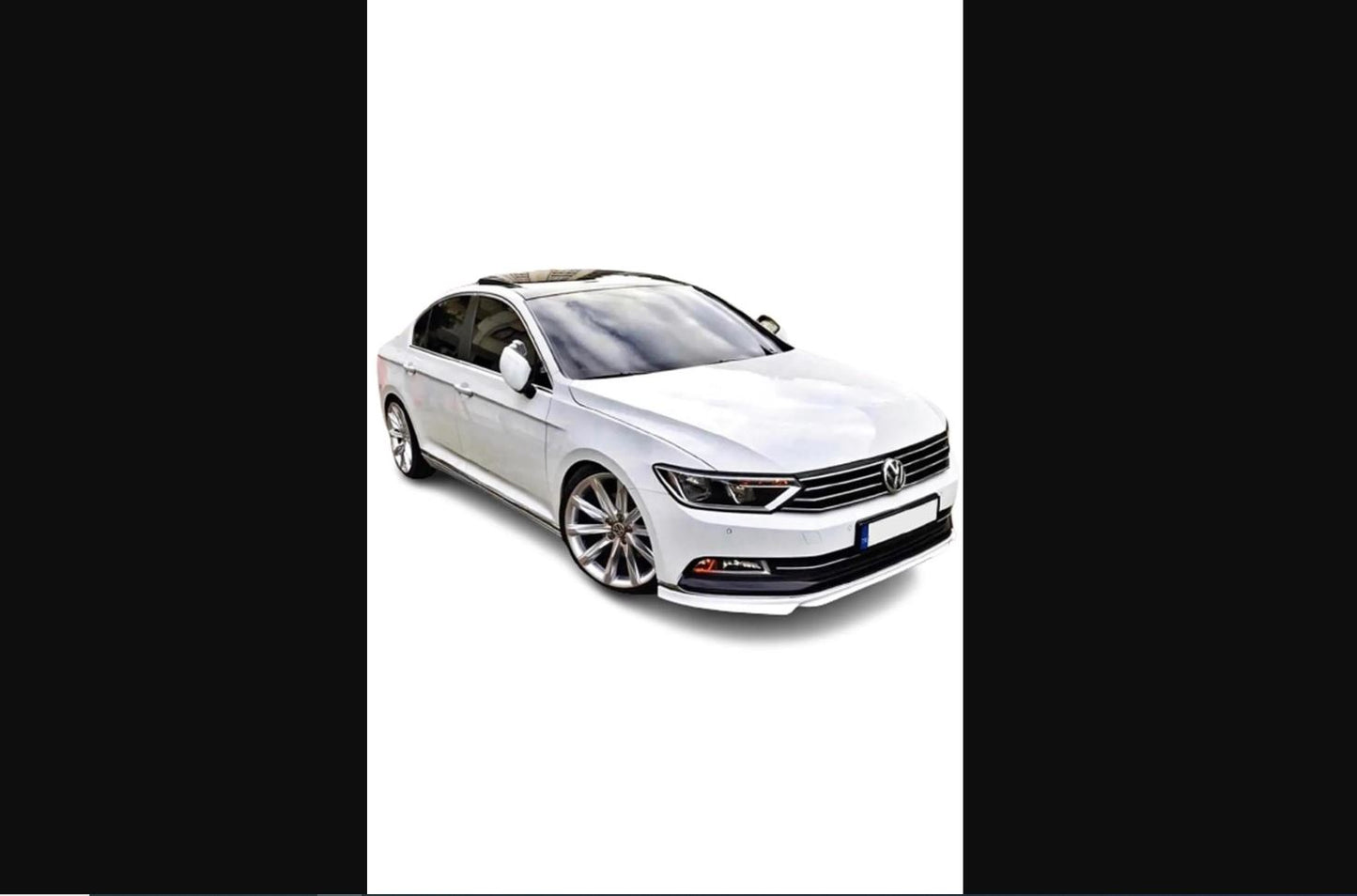Front Lip Splitter for VW Volkswagen Passat B8 (2015–2019) – ABS Plastic Bumper Extension Spoiler | Unpainted & Unprimed