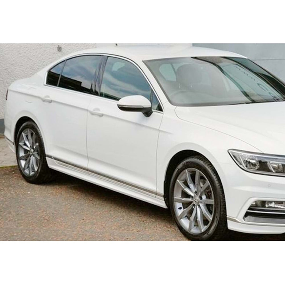 R-Line Style Side Skirts for Volkswagen VW Passat B8 2015–2022 – Unpainted Plastic Body Kit Upgrade