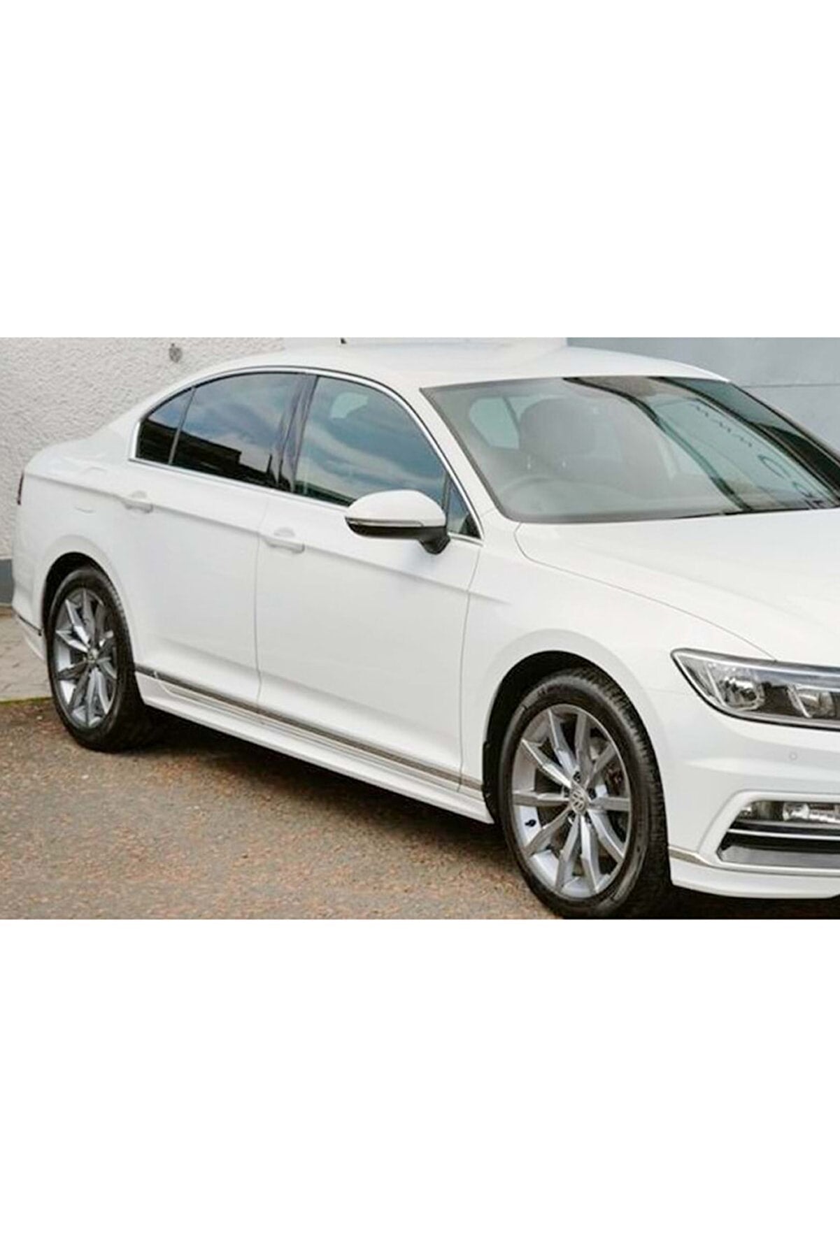 R-Line Style Side Skirts for Volkswagen VW Passat B8 2015–2022 – Unpainted Plastic Body Kit Upgrade