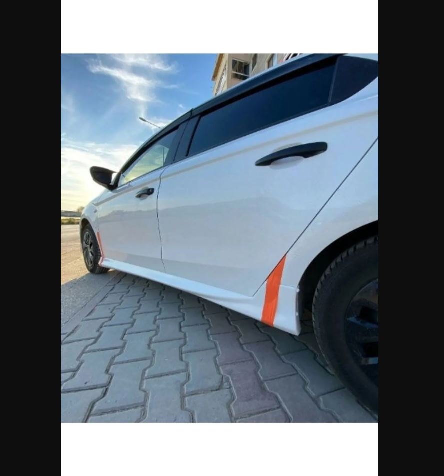 Unpainted Side Skirts Set for Peugeot 301 (2012–2023) – Plastic Sill Trim Kit