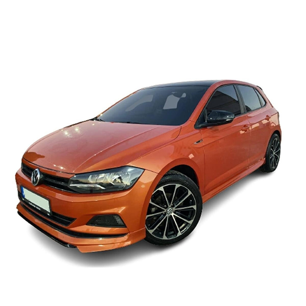 For VW Volkswagen Polo MK6 (2018–2020) Aero Style Side Skirt Set – ABS Plastic, Unpainted & Unprimed