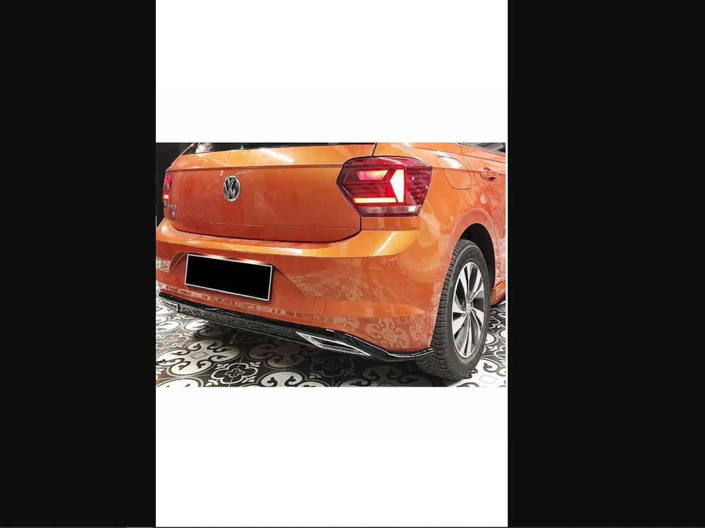 
                  
                    For VW Volkswagen Polo MK6 (2018–2020) Sport Rear Diffuser Spoiler – Glossy Black with Chrome Exhaust View
                  
                
