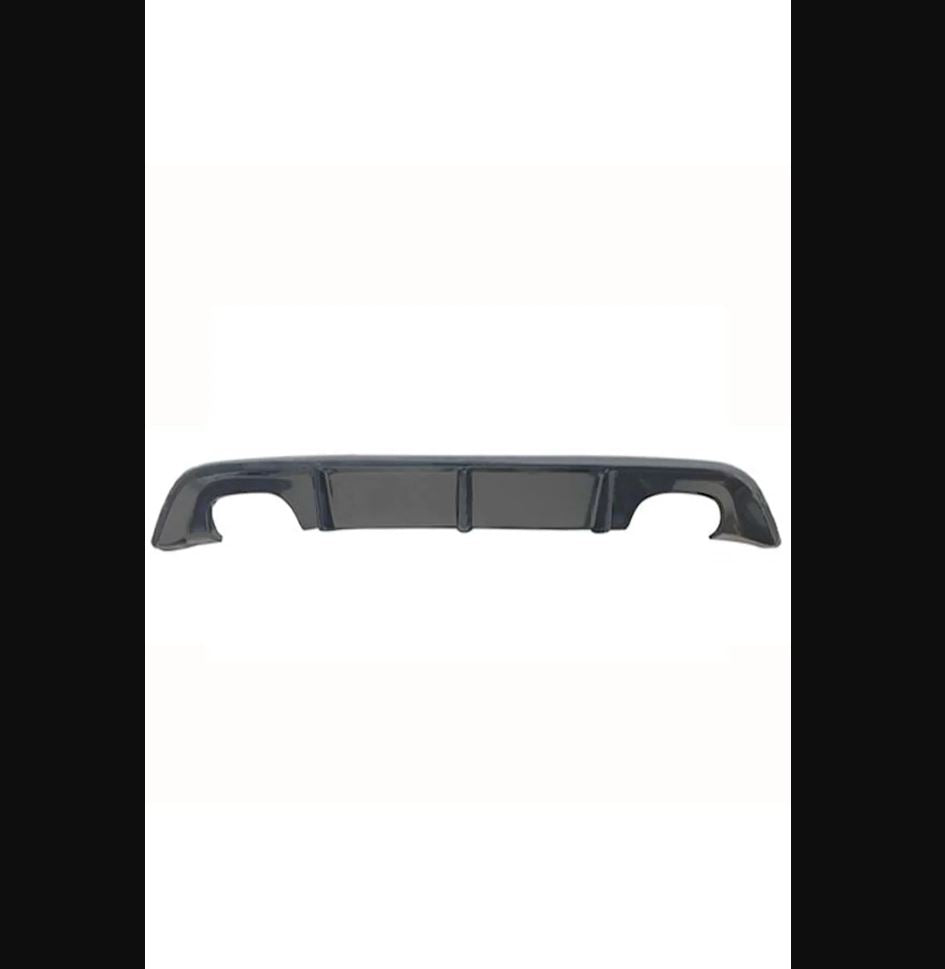 Rear Diffuser Spoiler for VW Volkswagen Polo Mk6 R-Line (2018–2020) – Gloss Black Dual-Single Exit | Sport Body Kit Upgrade