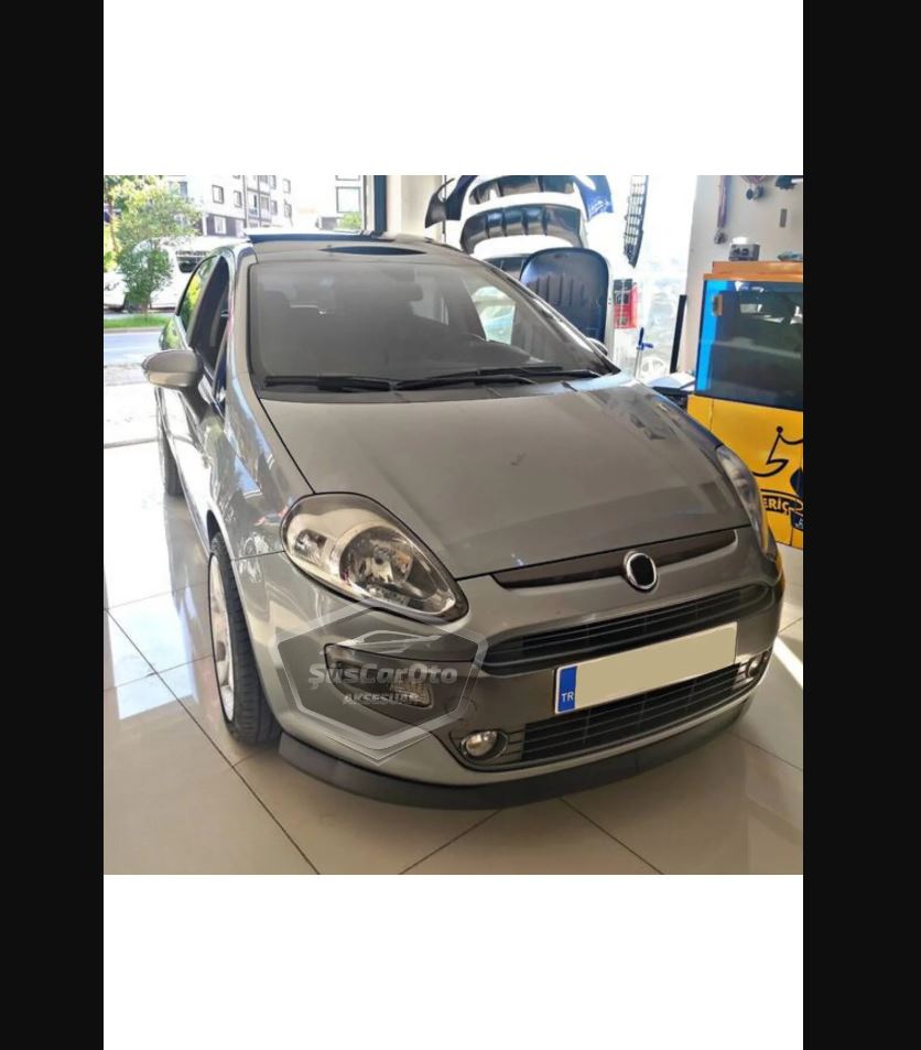 For Fiat Punto 2006–2018 Flexible H-Type Front Lip – 2-Piece Under Bumper Splitter Set