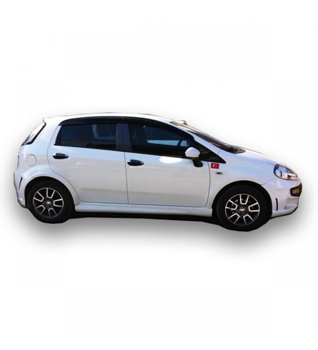 For Fiat Punto Evo 2010+ Side Skirts – Unpainted Plastic Side Sill Set (2 Pcs) | Ready for Custom Finish
