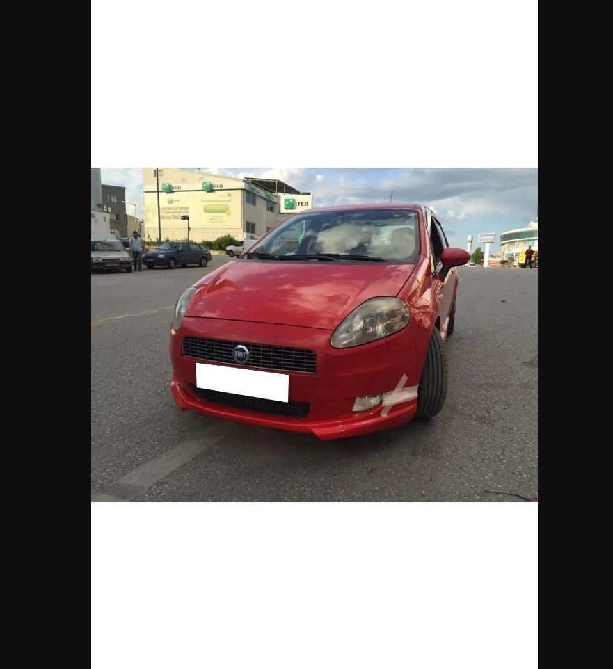For Fiat Punto Grande 2005–2009 Rieger Style Front Insert Lip – Plastic Lower Bumper Spoiler