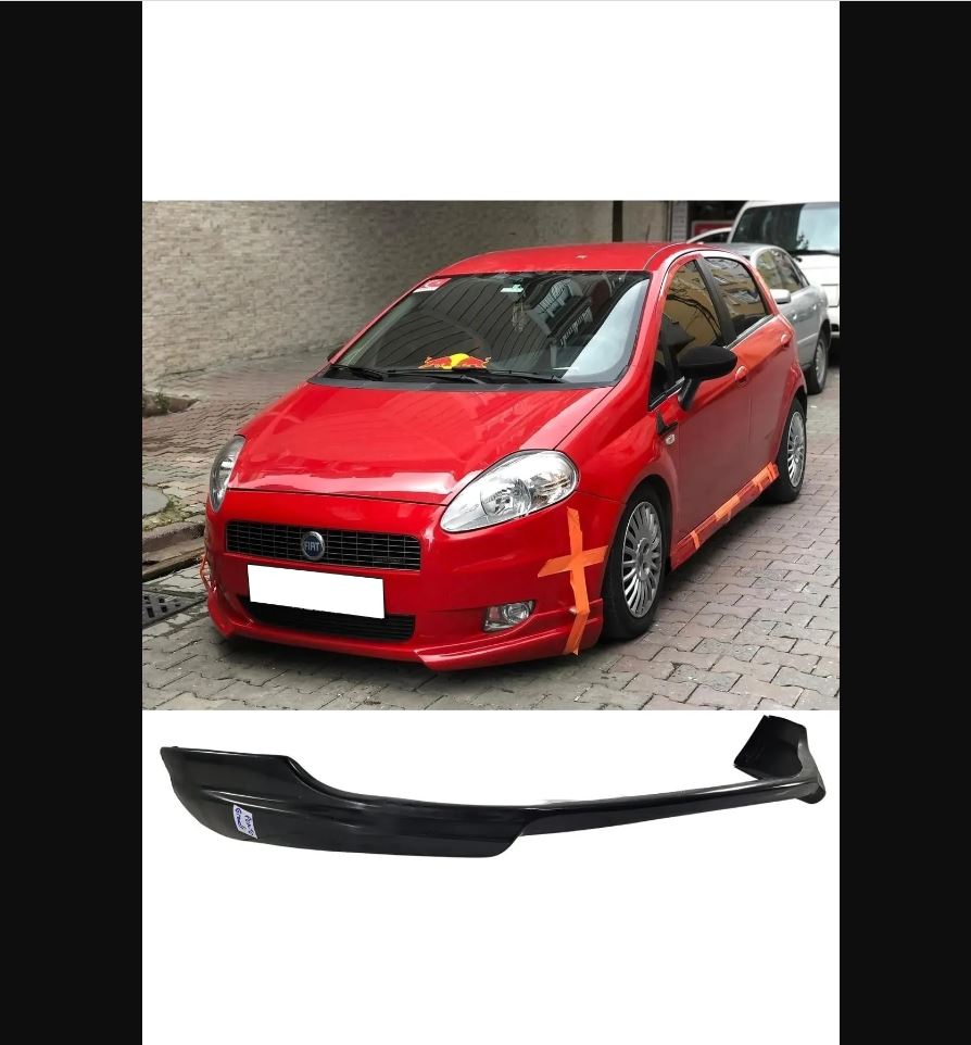 For Fiat Punto Grande 2005–2009 Rieger Style Front Insert Lip – Plastic Lower Bumper Spoiler