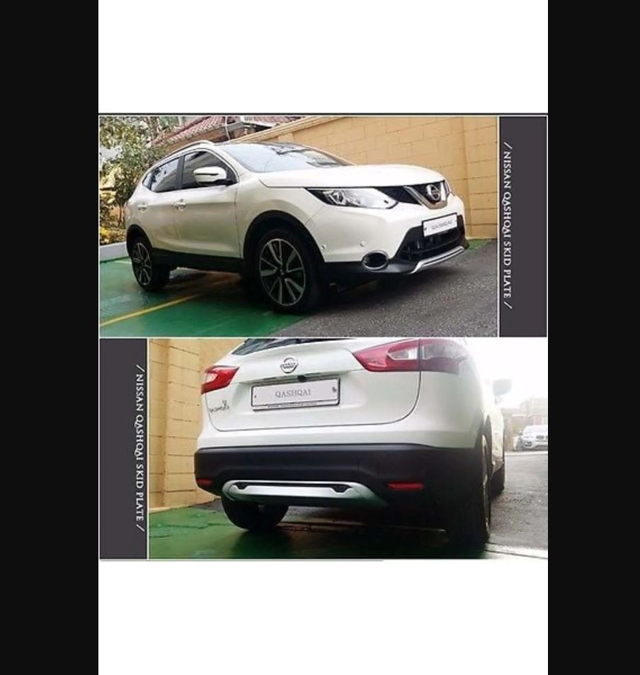 For Nissan Qashqai Diffuser Set Front & Rear Guard (2014–2017) – Lip Bumper Splitter Protector