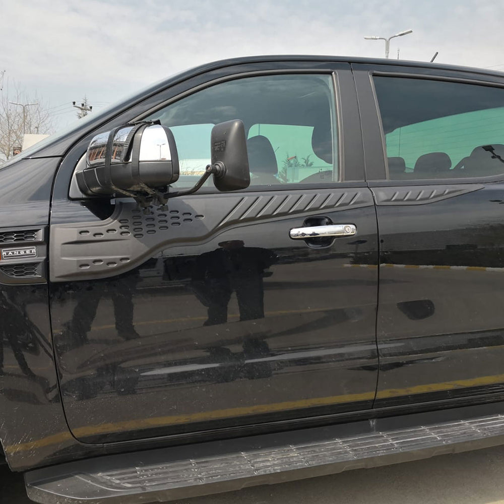 For Ford Ranger 2016–2020 Bat Style Door Panel Covers – Aggressive Side Trim Protection Kit