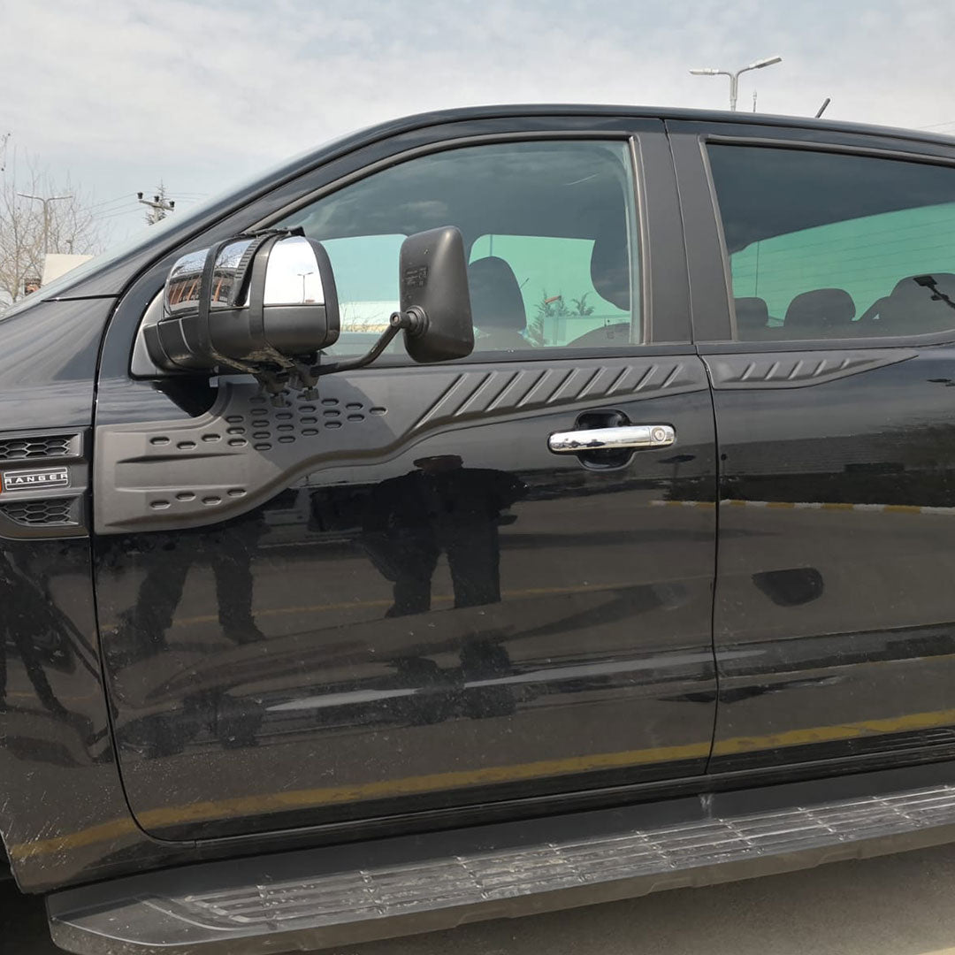 For Ford Ranger 2016–2020 Bat Style Door Panel Covers – Aggressive Side Trim Protection Kit