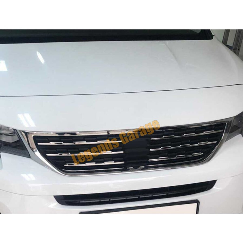 Chrome Front Grille Trim for Peugeot Rifter (2019–2026) – 6PCS Exterior Styling Chrome Kit