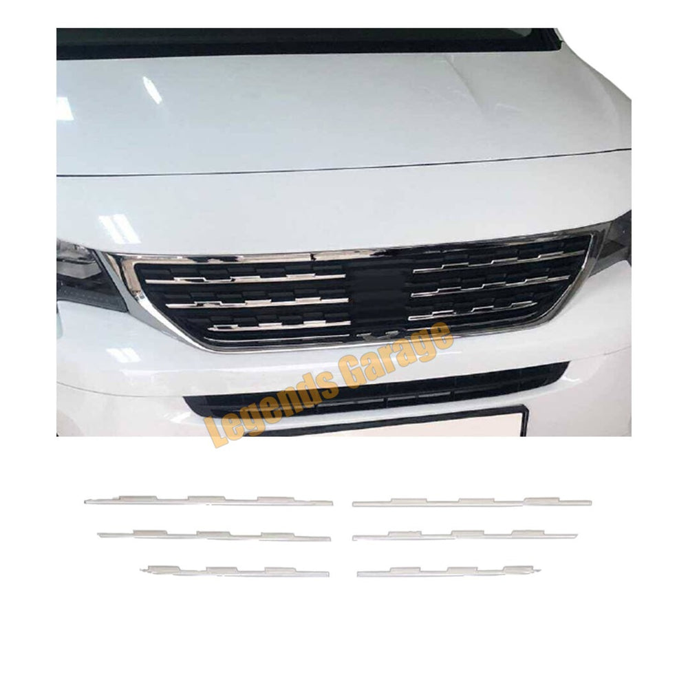 
                  
                    Chrome Front Grille Trim for Peugeot Rifter (2019–2026) – 6PCS Exterior Styling Chrome Kit
                  
                