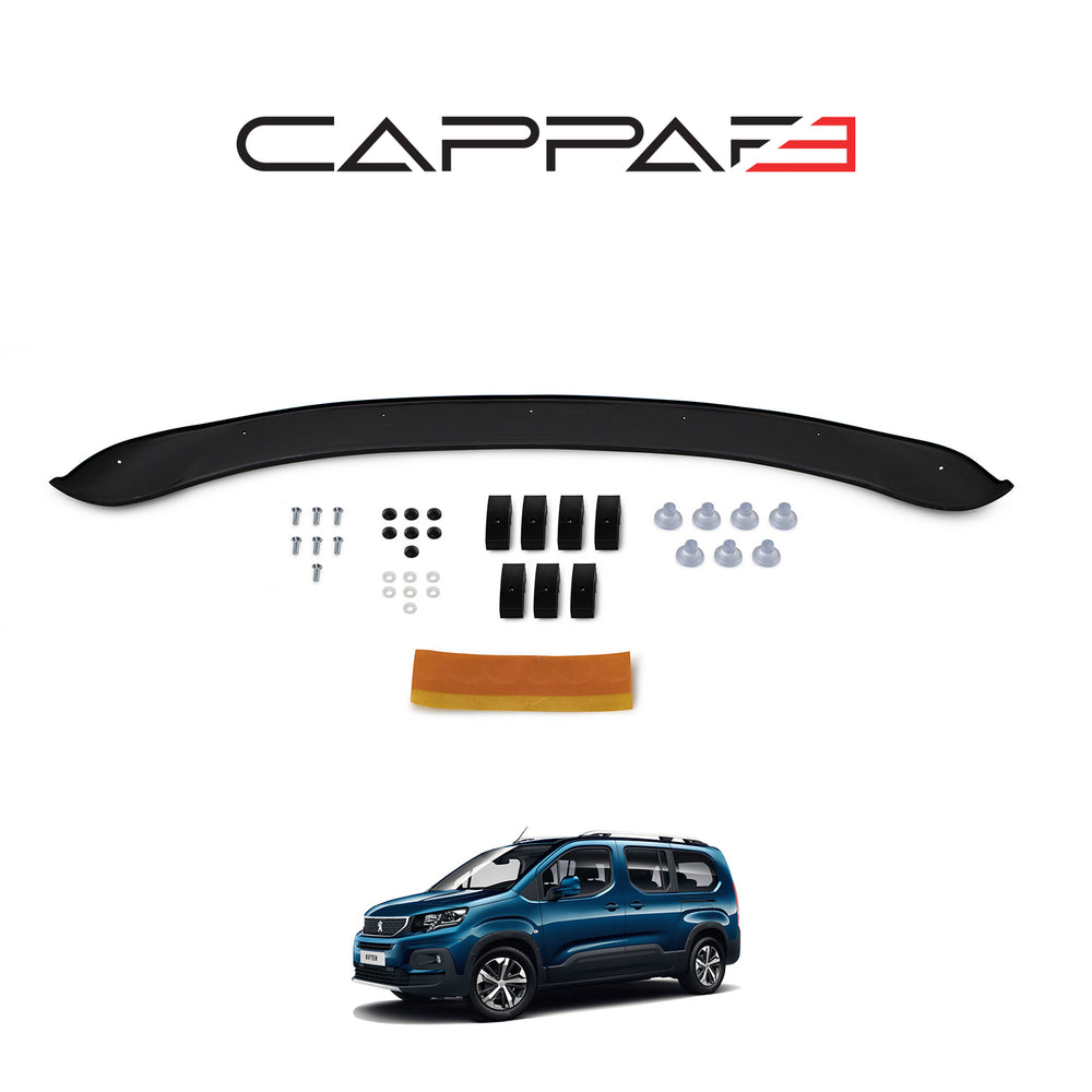 Front Hood Deflector for Peugeot Rifter (2019–2025) – Bug Shield Protection Spoiler Guard
