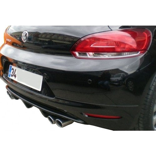 Right & Left Outlet Rear Diffuser for VW Volkswagen Scirocco (2009–2014) – Durable Plastic Sport Upgrade