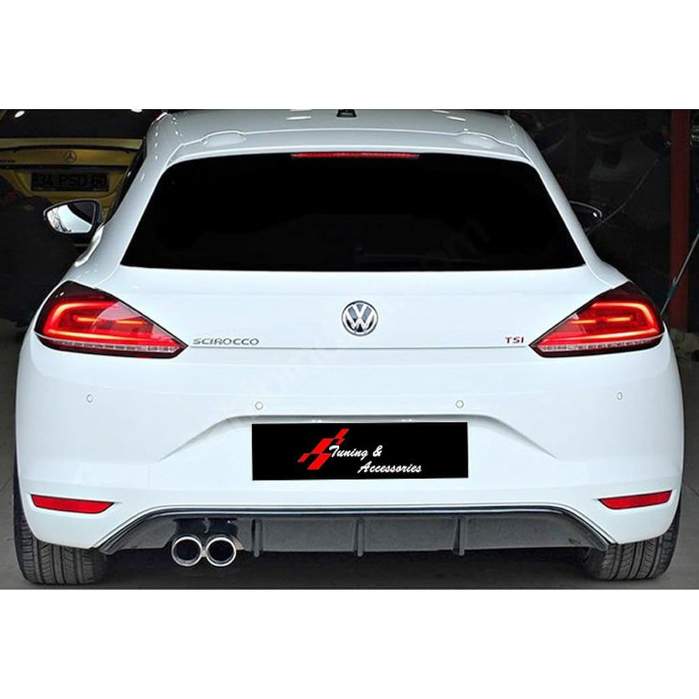 Rear Bumper Diffuser for VW Volkswagen Scirocco (2015–2017) – Non R-Line Models | Sporty OEM Style Upgrade