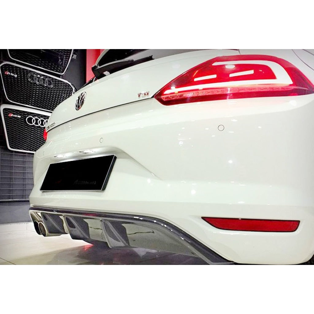Rear Bumper Diffuser for VW Volkswagen Scirocco (2015–2017) – Non R-Line Models | Sporty OEM Style Upgrade