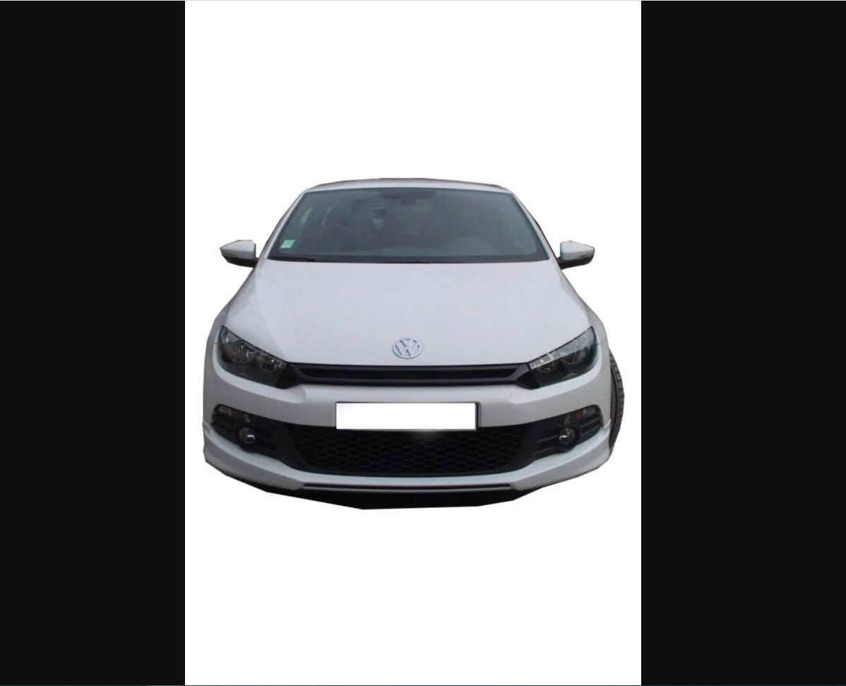 R-Line Front Bumper Insert for VW Volkswagen Scirocco (2009–2014 Non-Facelift) – Unpainted Plastic Lip Add-On | OEM Fit
