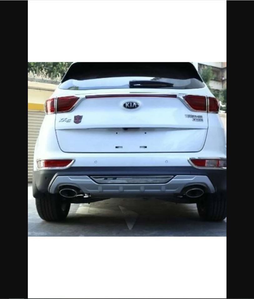 For Kia Sportage 2016–2018 Rear Bumper Diffuser – Glossy Black Rear Protection Upgrade