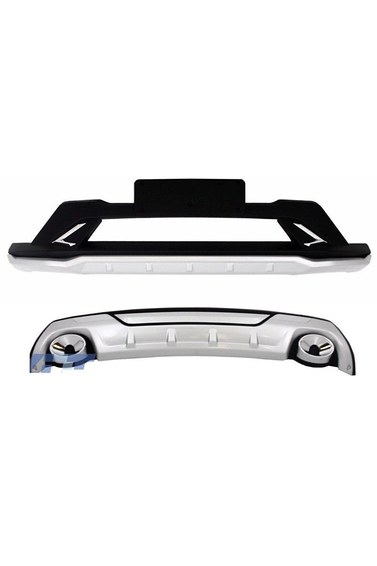 For Kia Sportage KX5 2016–2018 Front & Rear Protection Diffuser Set – Glossy Black Body Kit
