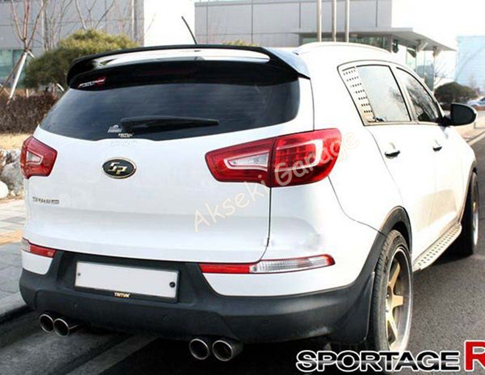 For Kia Sportage 2011–2016 Trunk Top Spoiler – Unpainted ABS Plastic Rear Roof Wing