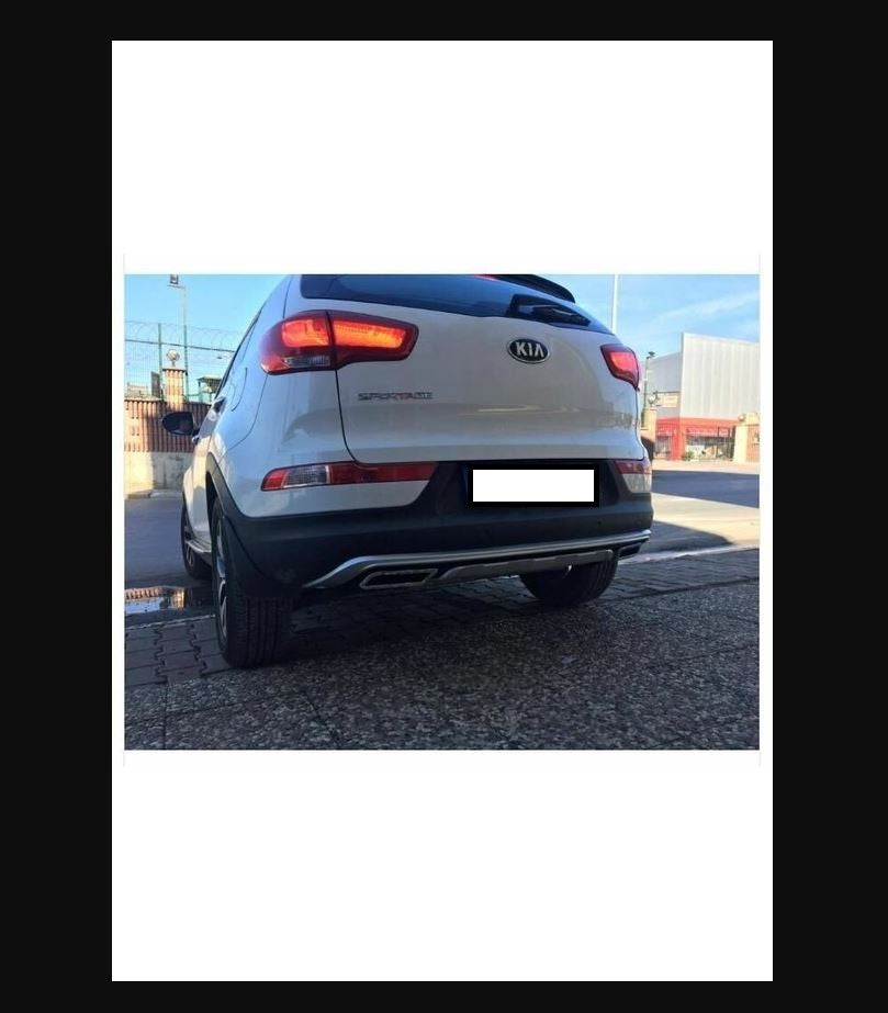 For Kia Sportage 2010-2015 Front & Rear Protection Diffuser Splitter Set – Glossy Black Bumper Upgrade