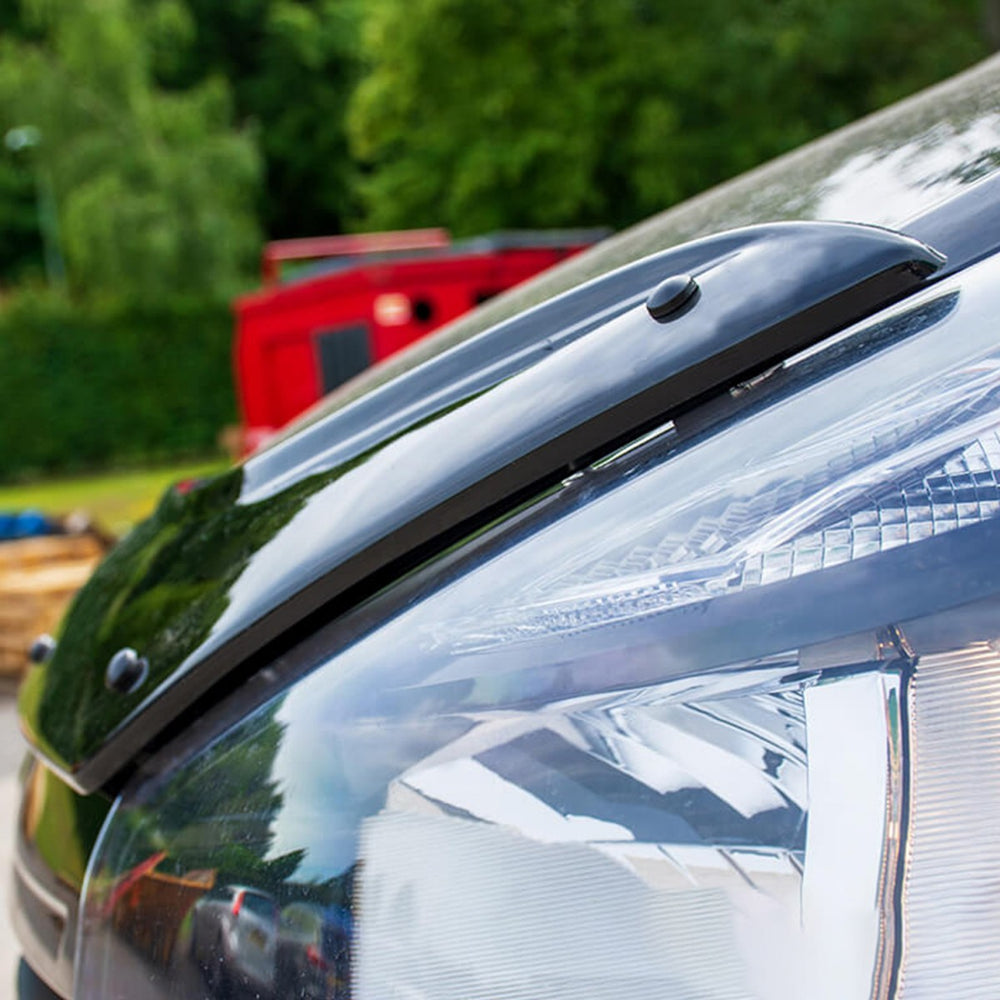 
                  
                    Glossy Black Front Hood Deflector for Renault Trafic (2001–2024) – Bug Shield & Spoiler Guard
                  
                