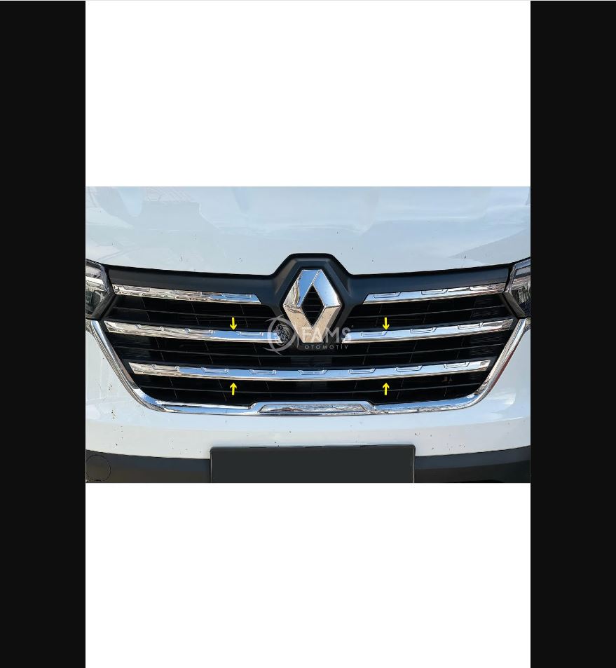 
                  
                    Renault Trafic Chrome Front Grille Set (3 Pieces) – Stainless Steel 2022-2026 Models
                  
                