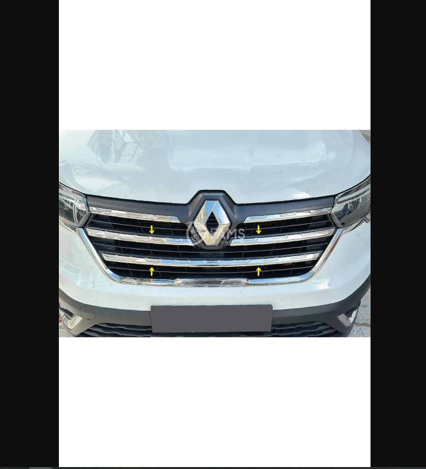 Renault Trafic Chrome Front Grille Set (3 Pieces) – Stainless Steel 2022-2026 Models