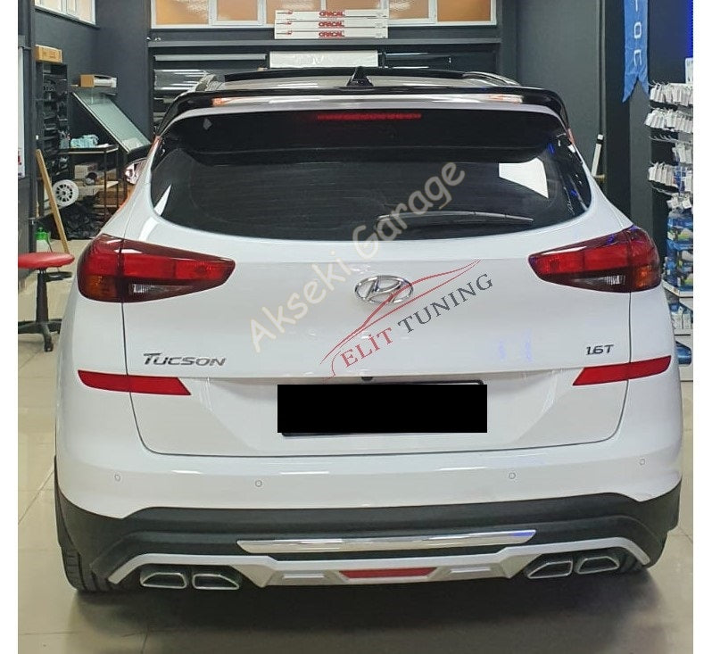 For Hyundai Tucson Spoiler (2016–2020) – Unpainted Fiberglass Rear Wing for Custom Styling