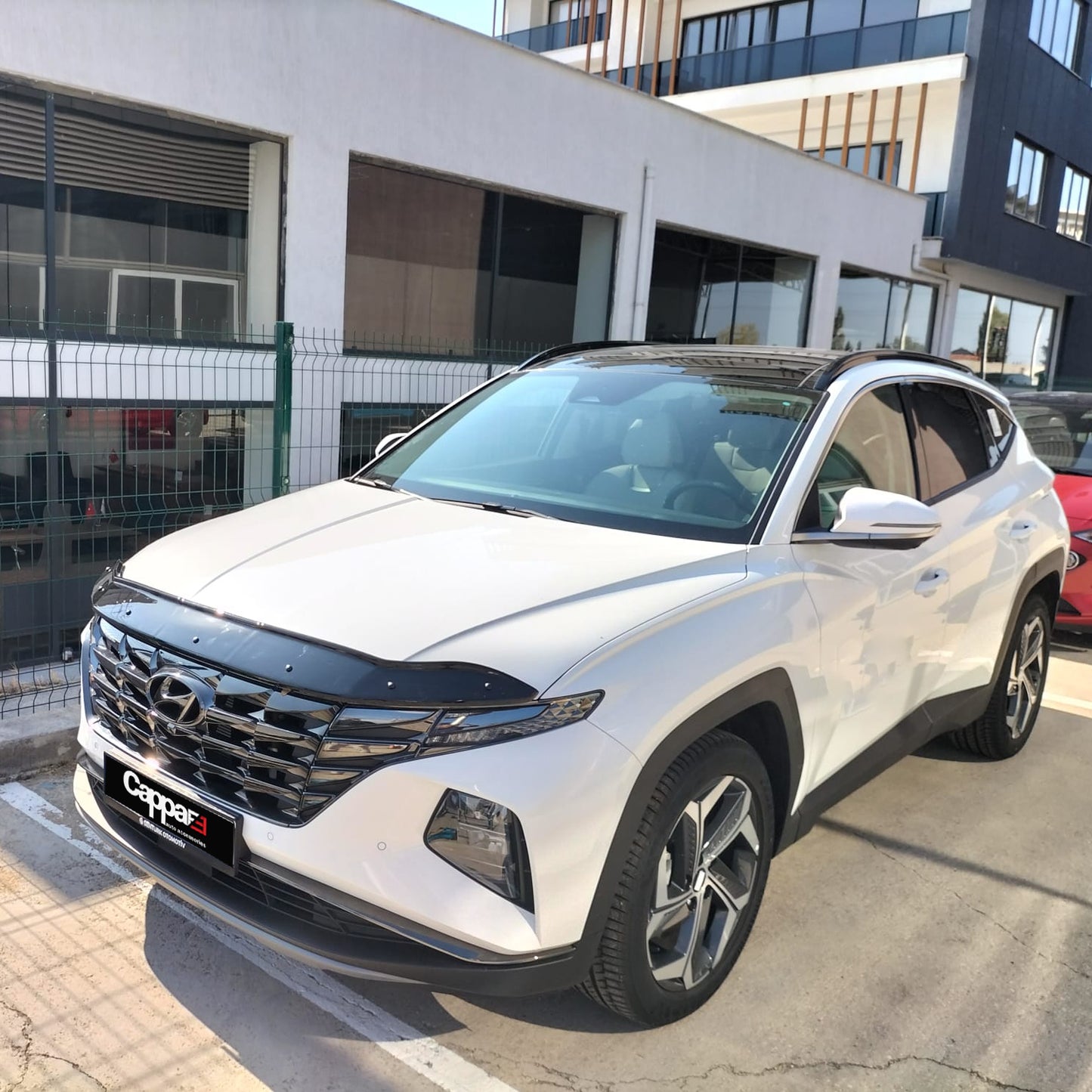 For Hyundai Tucson Front Hood Protection Spoiler – Bug Shield & Hood Deflector Guard (2021–2026)