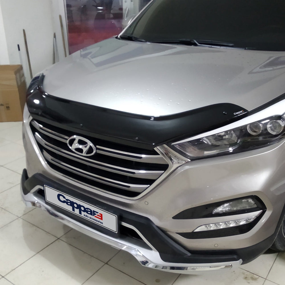 
                  
                    For Hyundai Tucson Front Hood Protection Spoiler – Bug Shield & Hood Deflector Guard (2016–2020)
                  
                