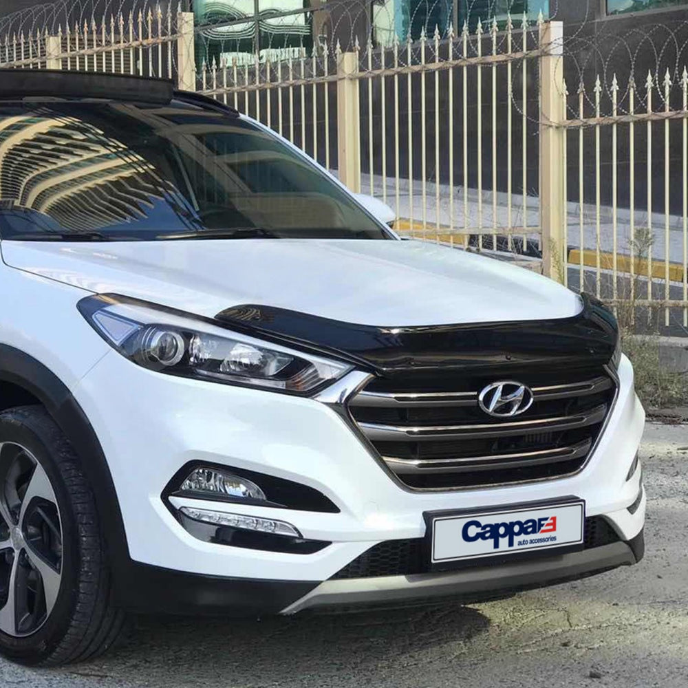 For Hyundai Tucson Front Hood Protection Spoiler – Bug Shield & Hood Deflector Guard (2016–2020)