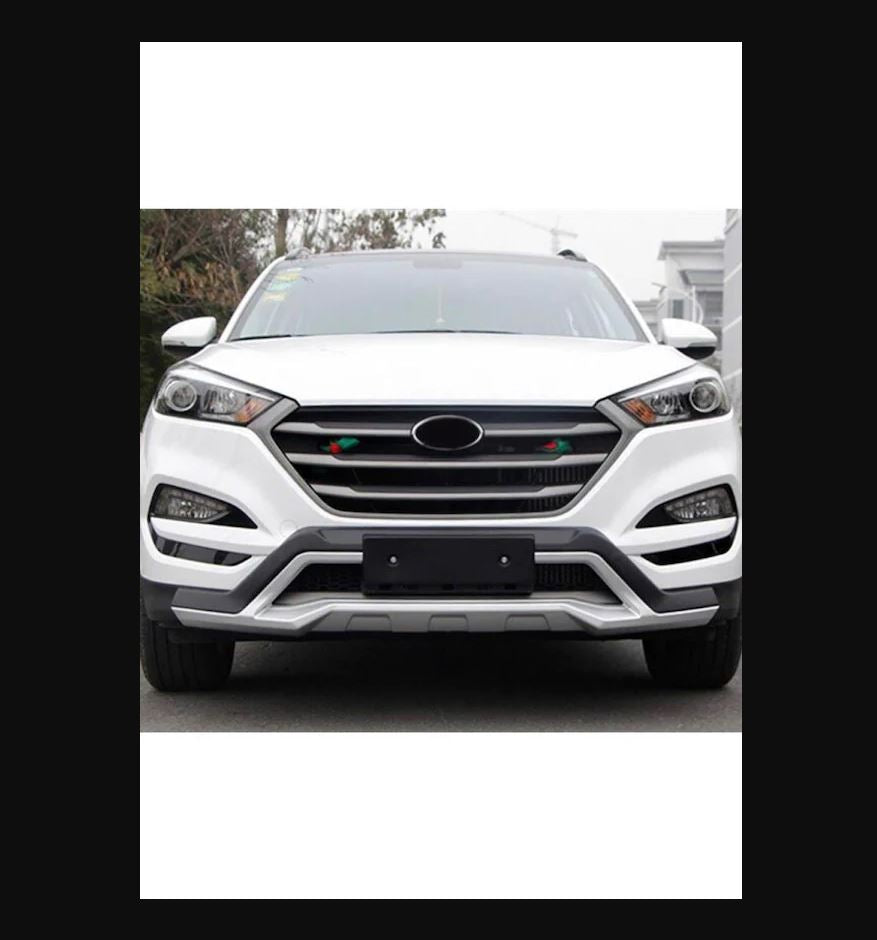 For Hyundai Tucson Front Bumper Lip Spoiler 2015-2018 – Gloss Black Sporty Front Splitter