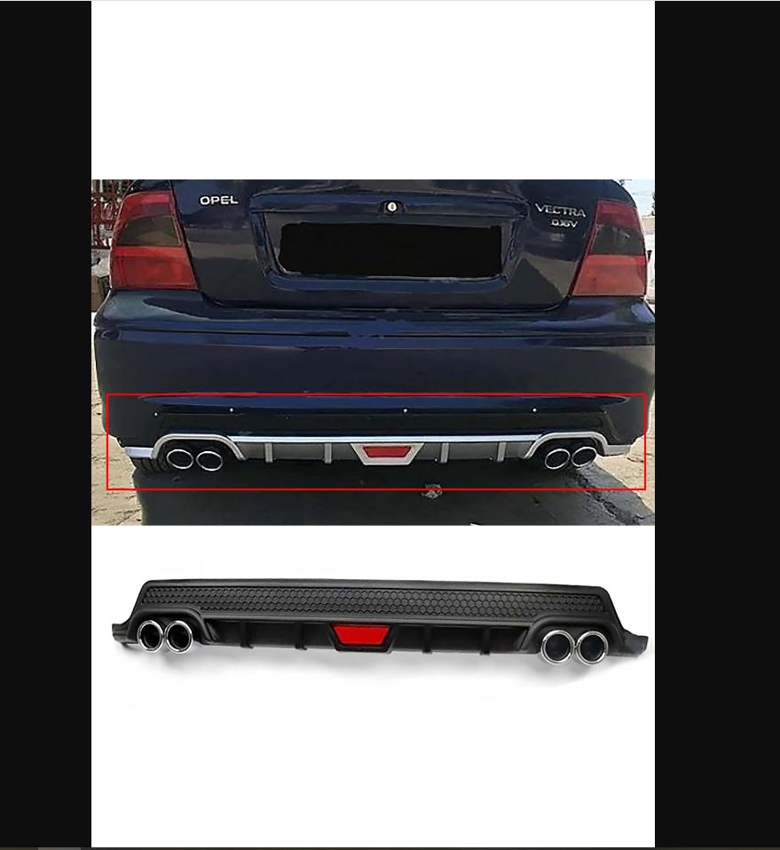 Universal Rear Diffuser Splitter for Opel Vectra B (1995–2002) – Sporty Bumper Upgrade