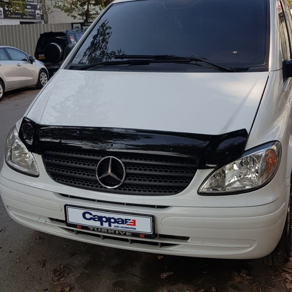 For Mercedes-Benz Viano Front Hood Protection Spoiler (2004–2011) – Bug Shield Hood Deflector Guard