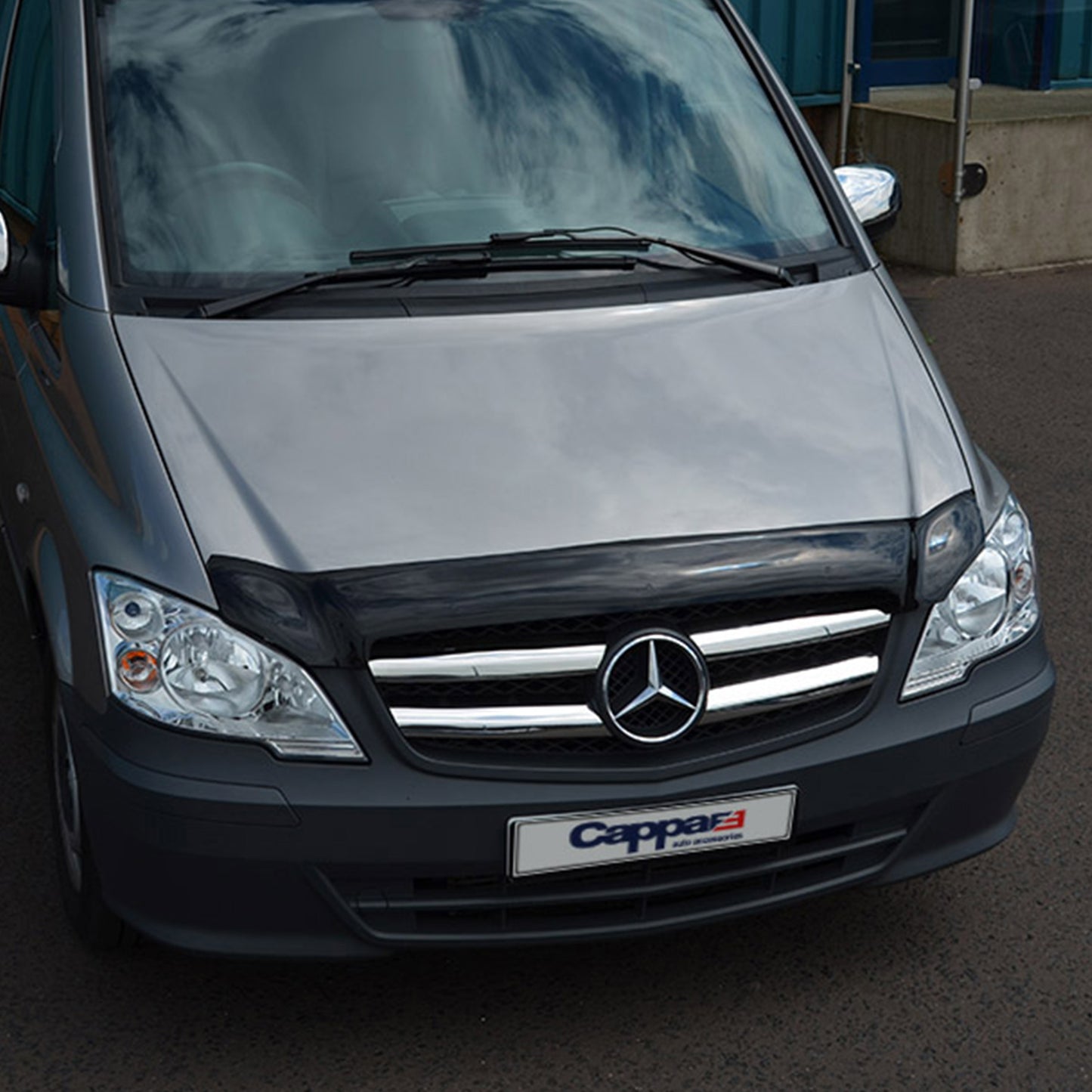 For Mercedes-Benz Vito W639 Front Hood Protection Spoiler (2011–2014) – Bug Shield Deflector Guard