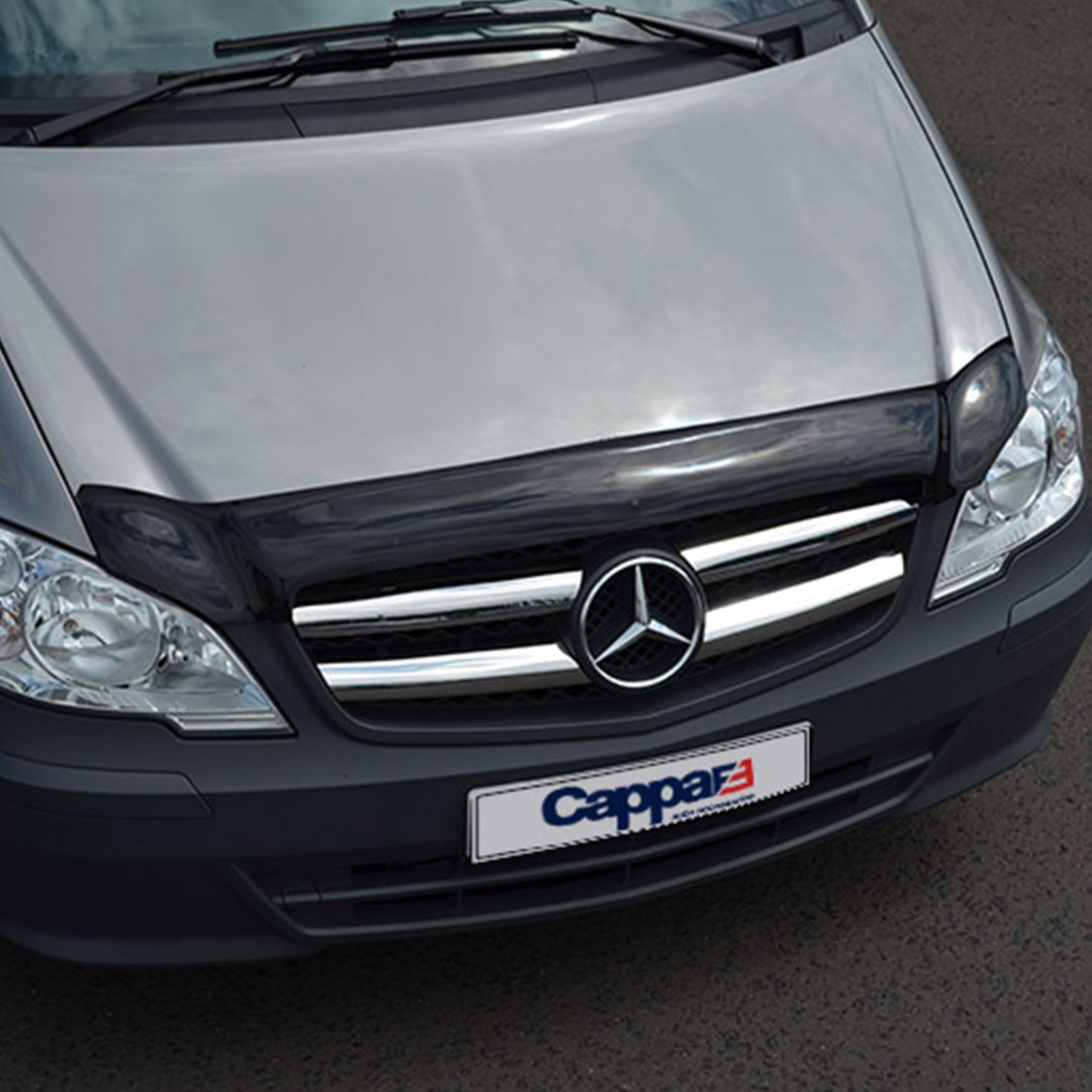 For Mercedes-Benz Vito W639 Front Hood Protection Spoiler (2004–2010) – Bug Shield Hood Deflector Guard