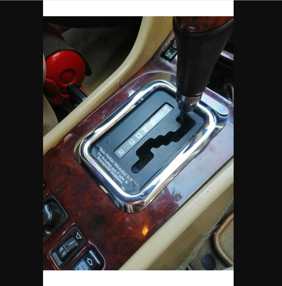 For Mercedes Benz W124 Chrome Automatic Gear Shift Frame – Premium Interior Upgrade